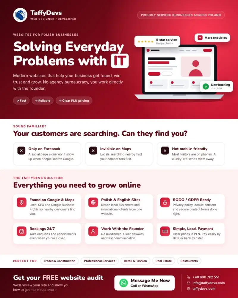 TaffyDevs Web Designer — Flyers & posters 2