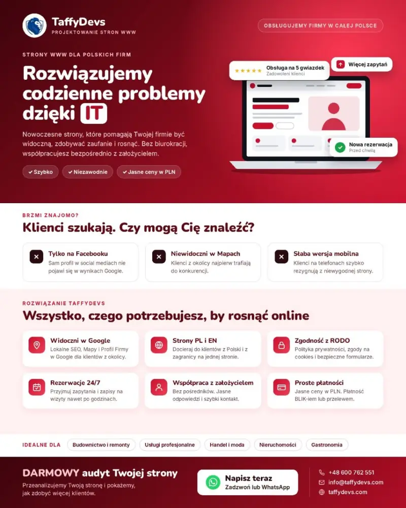 TaffyDevs Web Designer — Flyers & posters 1