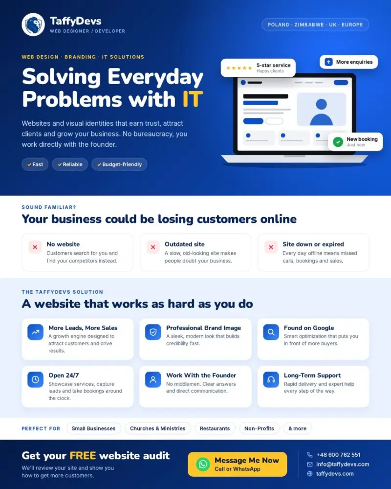 TaffyDevs Web Designer — Flyers & posters 3